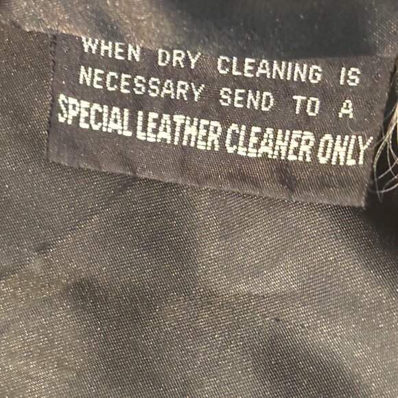 Georgetown Leather Design vintage women's black genuine leather jacket sz L - Picture 13 of 16